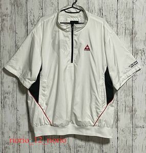 775　Le coq sportif Golf　ルコックスポルティフゴルフコレクション　中綿入り半袖ジャケット　ハーフジップジャケット　sizeLL