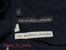 737　HK WORKS LONDON　ワークスロンドン　重ね着風モックネックセーター　袖レースカットソー　2枚セットまとめ売り　sizeLL_画像5