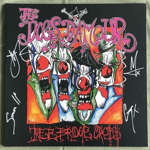 送料無料!即決!直筆サイン入り!DOGS D’AMOUR カラー盤LP レコード Three Bridge Cross TYLA