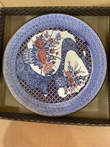 QW2380 流水牡丹大皿2枚セット 日本料理皿 料理皿 花柄皿 0718_画像2