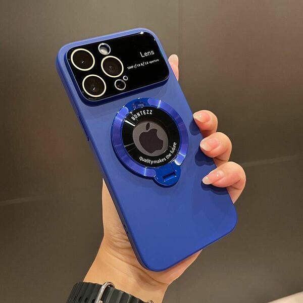 iPhone 12 ケース アイフォン12 ケース iPhone12 カバー レンズ保護 スタンド付き MagSafe充電 選べる6色展開 b