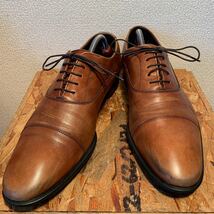 (434)REGAL リーガル 09CR【26cm】茶 内羽根 ストレートチップ ビジネスシューズ 革靴 紳士靴_画像2