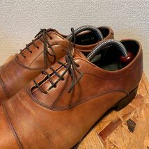 (434)REGAL リーガル 09CR【26cm】茶 内羽根 ストレートチップ ビジネスシューズ 革靴 紳士靴_画像4