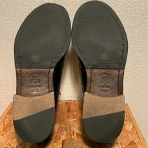(461)VISARUNO ビサルノ【24.5cm】本皮(本革)黒 外羽根 Uチップ ビジネスシューズ 革靴 紳士靴_画像6