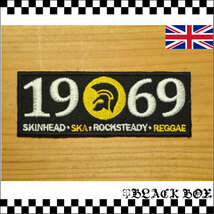 英国 インポート ワッペン パッチ 1969 SKINHEAD SKA スカ REGGAE レゲエ MODS モッズ PUNK パンク SKINS トロージャン イギリス uk GB 285_画像1