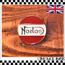 英国インポート Pins Badge ピンズ ピンバッジ ラペルピン Norton ノートン カフェレーサー CAFE RACER ROCKERS ロッカーズ 英車バイク 148_画像2