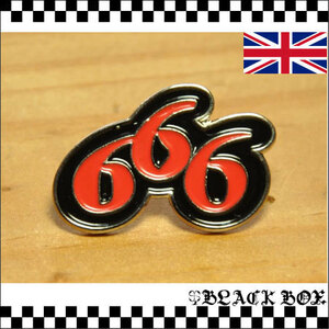 英国 インポート Pins Badge ピンズ ピンバッジ 画鋲 ラペルピン 666 PUNK パンク イギリス GB UK ENGLAND イングランド 320