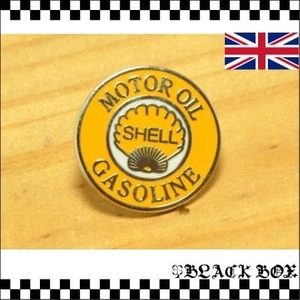 英国 インポート Pins Badge ピンズ ピンバッジ 画鋲 シェル shell バイク ライダー バイカー イギリス UK GB ENGLAND イングランド 365