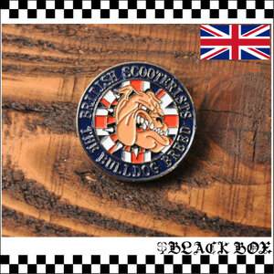 英国 インポート Pins Badge ピンズ ピンバッジ ラペルピン BRITISH BULLDOG Oi SKINS SKINHEAD スキンズ PUNK パンク 英国ブルドッグ 174