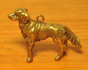 solid brass ソリッド ブラス 真鍮 鋳物 犬 いぬ dog 動物 ゴールデン ラブラドール レトリバーチャーム キーホルダー 材料 パーツ 金具