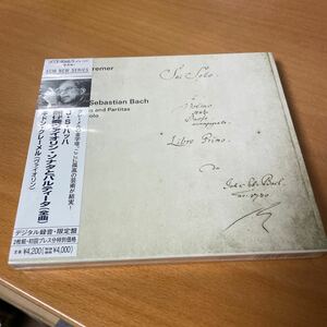 見本盤 未開封品 CD) 初回プレス特別 限定盤 クレーメル(ギドン) バッハ 無伴奏ヴァイオリンのためのソナタとパルティータ 全曲 美盤240123