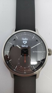 Withings ウィジングス SCANWATCH スキャンウォッチ ハイブリッドスマートウォッチ 血中酸素 42mmモデル ブラック