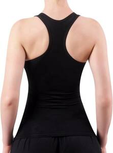 Sillictor tank top lady's cup attaching sport inner no sleeve stretch * ventilation speed .M 962