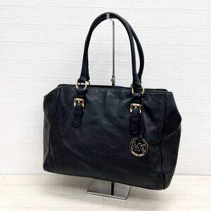 1158◎ MICHAEL KORS マイケルコース バッグ 鞄 ハンド トート 肩掛け マグネットボタン カジュアル ブラック レディース