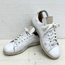 1301◎ adidas STAN SMITH アディダス スタン スミス 靴 シューズ スニーカー ローカット カジュアル ホワイト レディース23.5_画像1