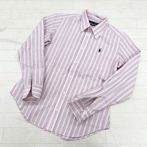 1302◎ RALPH LAUREN ラルフローレン トップス シャツ 長袖 フルボタン メンズ合わせ ストライプ ピンク レディース8