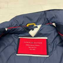 1297◎ TOMMY HILFIGER トミーヒルフィガー トップス ダウン ジャケット アウター ベスト フルボタン ネイビー レディースS_画像3