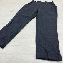 1294◎ 日本製 IENA イエナ パンツ ボトムス ズボン スラックス タックあり ジップフライ ウール 100 グレー レディース36_画像3