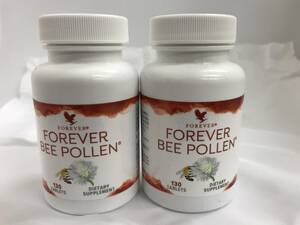 (FOREVER BEE POLLEN/ フォーエバー ビーポーレン) 130粒 2個 (みつばち花粉加工食品) 未開封品 サプリ ＃193678-43 