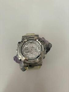 【大幅値下げ】カシオ CASIO G-SHOCK 腕時計 スケルトン カモ柄 GM-110SCM-1AJF SV支 樹脂バンド/SS クオーツ