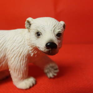 2005年 Schleich シュライヒ 動物 フィギュア シロクマ 白熊 2体セット 中古の画像9