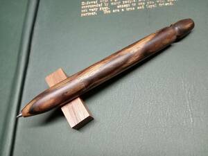 木製ボールペン（黒柿、希少銘木無垢、ペン受付属）