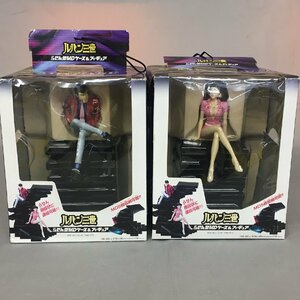 【中古品C】BANPRESTO(バンプレスト) ルパン三世 らせん型MDケース＆フィギュア 全2種セット※MDケースに破損あり(管理番号：063111)