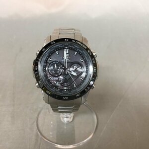 【中古品B】CASIO(カシオ) メンズウォッチ EDIFICE タフソーラー 電波時計　EQW-T1010 防水 10BAR ※本体のみ（管理番号：063106)