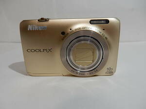 ニコン NIKON COOLPIX S6300 メモリ(8GB)付き　デジタルカメラ　充電器無し　現状品