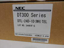 ①NEC AspireX DT300シリーズ DTL-24D-1D(WH)TEL　24ボタンデジタル多機能電話機 未使用品_画像2