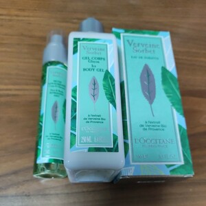 未使用品 ロクシタン MVBセット ボディ&ヘアミスト50ml ソルベボディジェル250ml オードトワレa 100ml