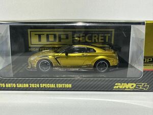 1/64 Nissan Skyline GT-R Top Secret Tokyo Auto Salon Special Edition Gold 東京オートサロン2024 TAS INNO MODELS 