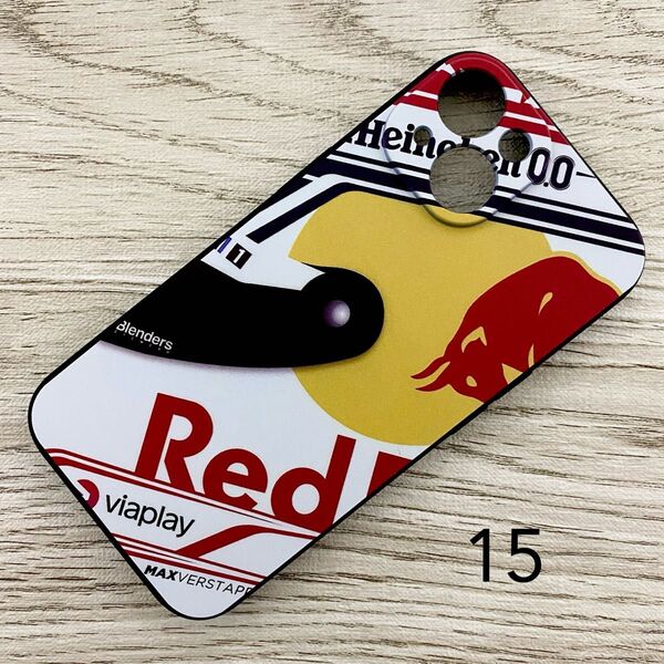 マックス・フェルスタッペン ヘルメット デザイン 2023 iPhone 15 ケース F1 レッドブル