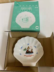802A1-2 Неиспользованная тарелка в форме раковины муми-тролля Обзор Маленькая тарелка лотереи Ichiban BANPRESTO 3 типа набор