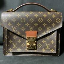 LOUIS　VUITTON　ルイヴィトン　モノグラム　モンソー　M51185　ハンドバッグ　メンズレディース_画像1