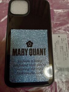 新品　MARY QUANT　マリークワント　スマホケース　ブルー