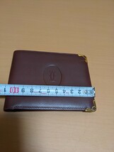 Cartier カルティエ　二つ折り財布　財布　マストライン ボルドー_画像8