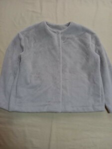 ユニクロ ★UNIQLO ★フェイクファー★ノーカラーショートコート★XL