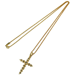 Dolce &amp; Gabbana Dolce &amp; Gabbana Cross Cross Counglace Cross Gold Accessories Длинное ожерелье Dolgaba