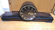 AICHI TOKEI 30DAYS 愛知時計 置き時計　 ゼンマイ式 手巻き 動き時報もなりますが、古いものなのでジャンクでお願いします_画像6