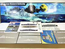 トランペッター German Bismarck Battleship ドイツ海軍 戦艦ビスマルク 1/200スケール プラスチックモデル プラモデル 現状品_画像5
