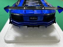 ■オートアート AUTOart 1/18 リバティーウォーク LB-WORKS ランボルギーニ アヴェンタドール リミテッドエディション ハイパー・ブルー_画像7