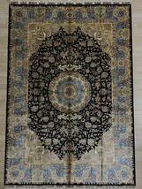 百貨店展示品　大判　シルク100％ 100万ノット　イラン産　最高峰　手織り 高級ペルシャ絨毯 181×272cm #2_画像2