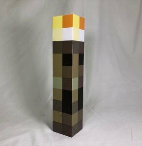 1円スタート マインクラフト Minecraft たいまつライト トーチ ライト ランプ ナイト インテリア 単四電池 USB 5.7×5.7×28cm A04055