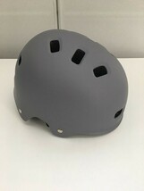 1円スタート OUTDOORMASTER 自転車ヘルメット クッション洗濯可 頭囲アジャスター付き アジアンフィット 大人子ども兼用 M グレー A04302_画像1