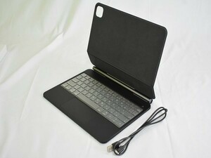 1円スタート EAMPANG 日本語配列 マジックキーボード iPad Pro11インチ　10.9インチ タブレットキーボード ケースカバー付き 黒 A04938