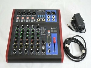 1円スタート D Debra DJミキサー SI-6UX AudioPro USB 99 DSP デジタル エフェクト付き レコーディング 6 Channel 26x24.5x4.5cm A05075