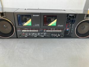 12 SAHRP シャープ　QT-88G ダブルカセットデッキ ラジカセ 現状品