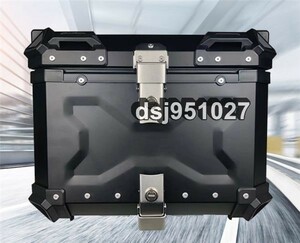 リアボックス トップケース ブラック アルミ製品 ツーリング バックレスト装備 持ち運び可能 45L