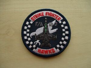 【送料無料】アメリカ海兵隊STRIKE FIGHTER HAWKS F/A-18Dホーネット パッチ刺繍ワッペン/VMFA(AW)533patchマリーンMARINE米海兵隊USMC M22